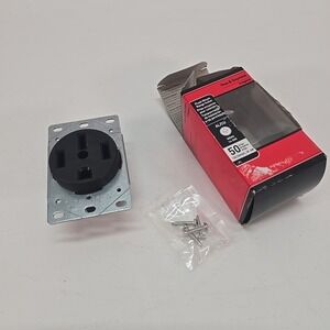 Legrand/Leviton 50-Amp Range Stove Outlet Flush Outlet 125v/250v‎